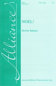 Noel TTBB choral sheet music cover Thumbnail